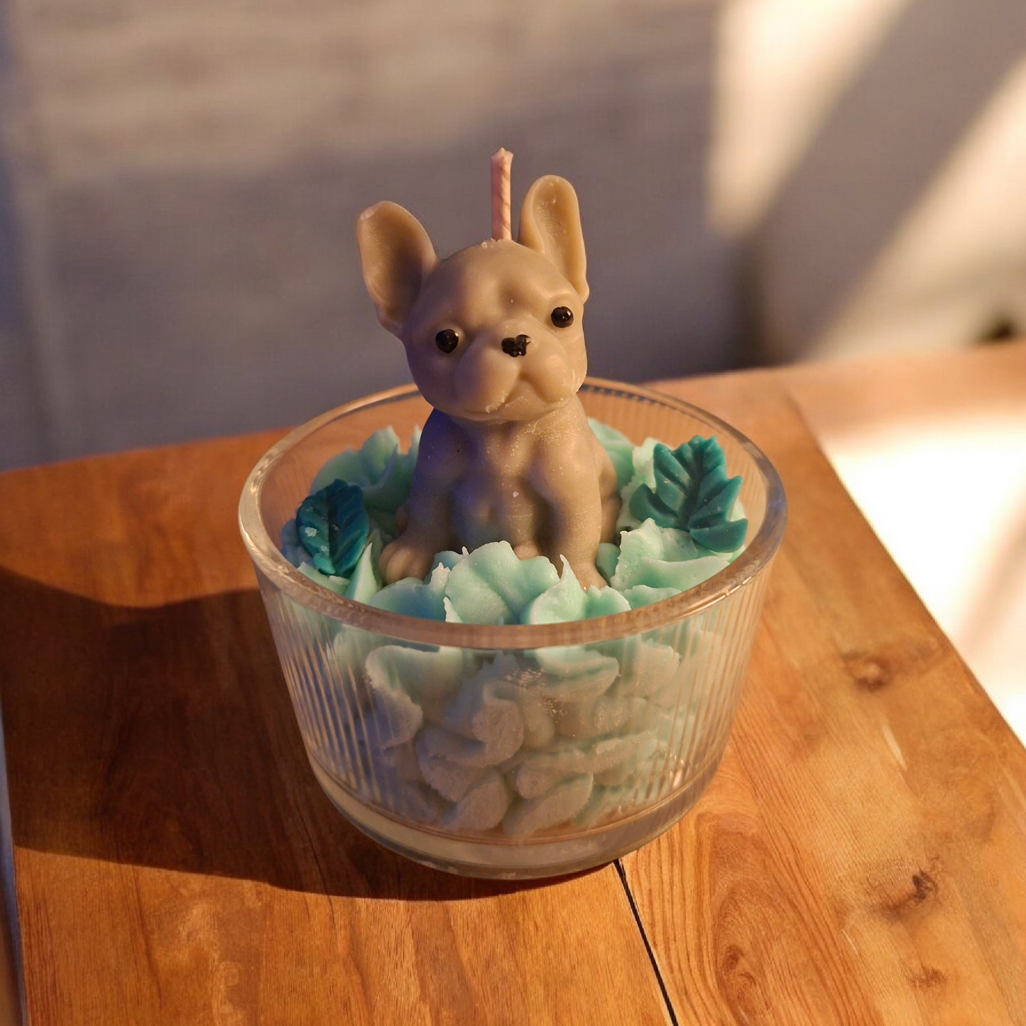 Bougie Bouledogue senteur barbapapa