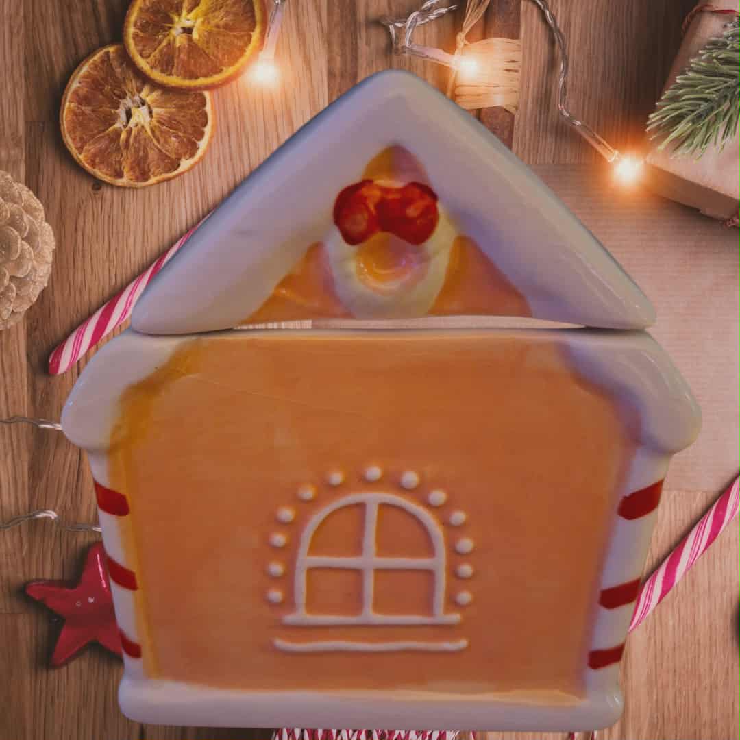 Bougie la maison de noel