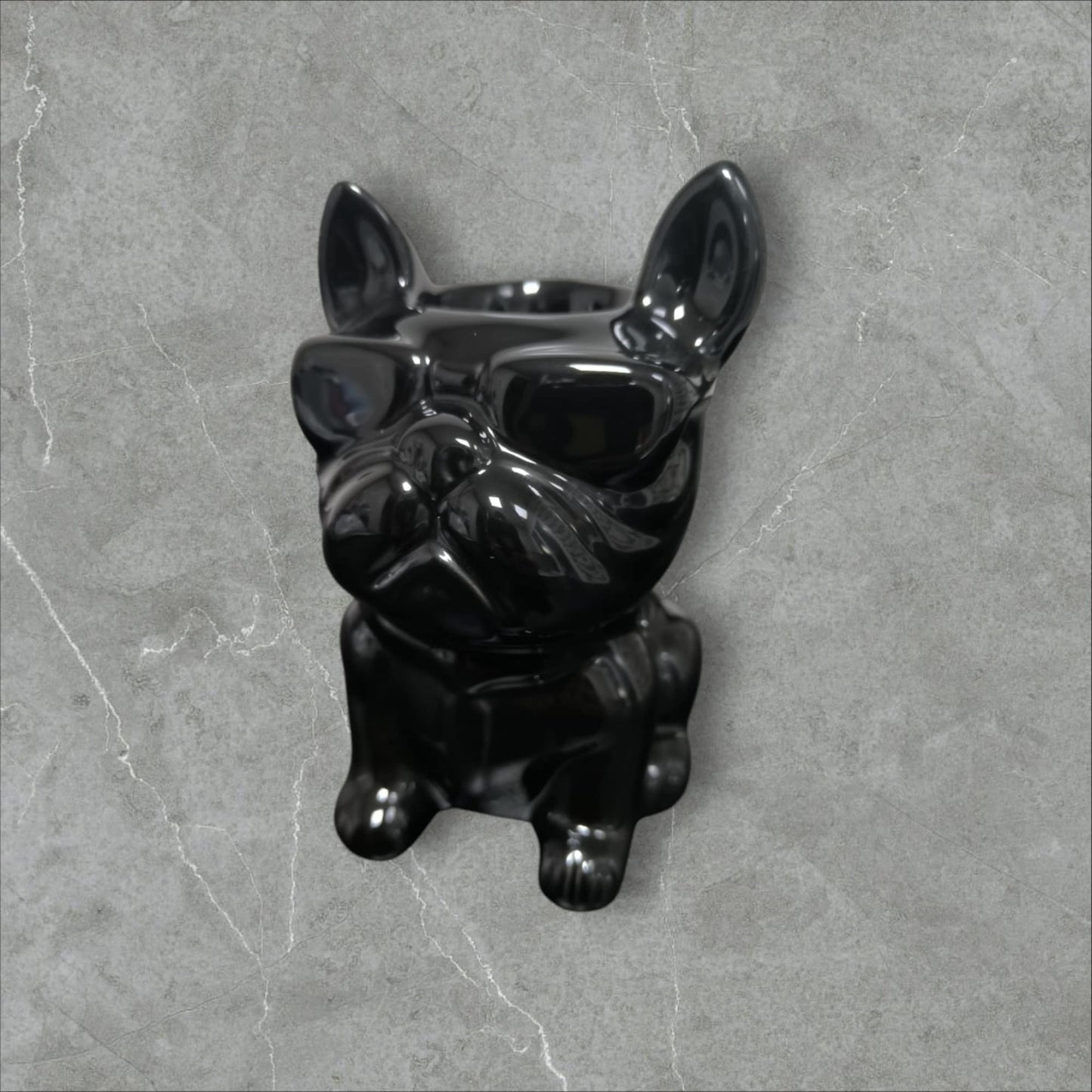 bruleur fondant parfumé bouledogue noir